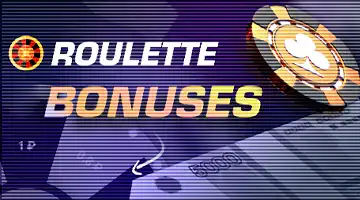 Banner with the text Roulette Bonuses and an image of casino chips against a dark purple background, representing roulette bonuses at GetX.