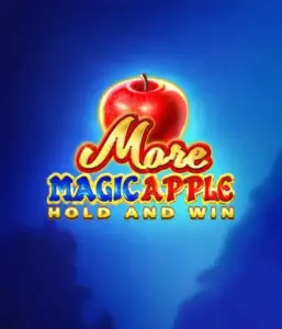 Step into the enchanting world of More Magic Apple Hold and Win Slot by 3 Oaks Gaming, showcasing a shimmering red apple on a vivid blue background. This image portrays the game's theme of enchantment and wonder. Perfect for lovers of magical themes, the vibrant color scheme and enticing artwork make this slot stand out. 