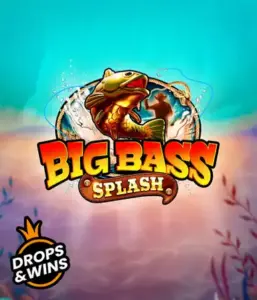 Get hooked on the exciting adventure of the Big Bass Splash game by Pragmatic Play, highlighting a vibrant fish jumping out of water. This graphic portrays the essence of angling with bold graphics and lively typography. Ideal for fishing enthusiasts, offering a fun-filled gaming experience. 